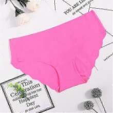(S, Rose) Seamless Panty Set Underwear Female Comfort Intimates Solid Mid-waist Pantypanties