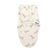 Ingenuity SwaddleMe Monogram Collection Baby Swaddle, 100% Cotton, Improves Slee
