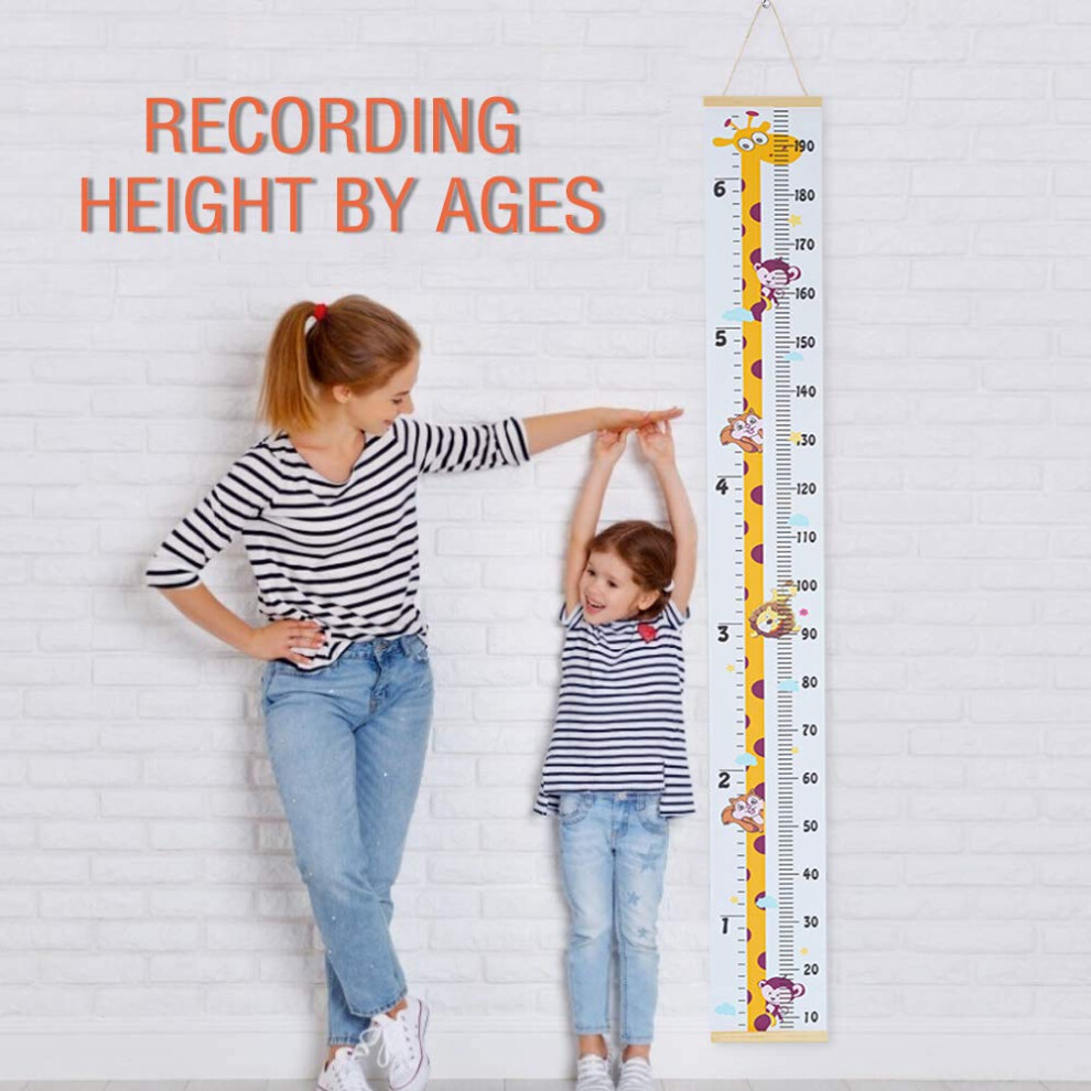 Surplex Hanging Measurement Ruler For Kids, Baby Height Growth Chart Nursery Wal