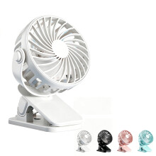 Pram Fan Clip on Stroller, Portable Pram Fan with 720 Rotation, USB Rechargeabl