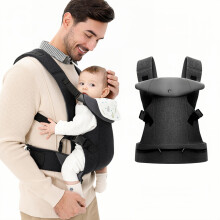 IULONEE Baby Carrier for Newborn Ergonomic Carrier with Detachable Bibs Front &