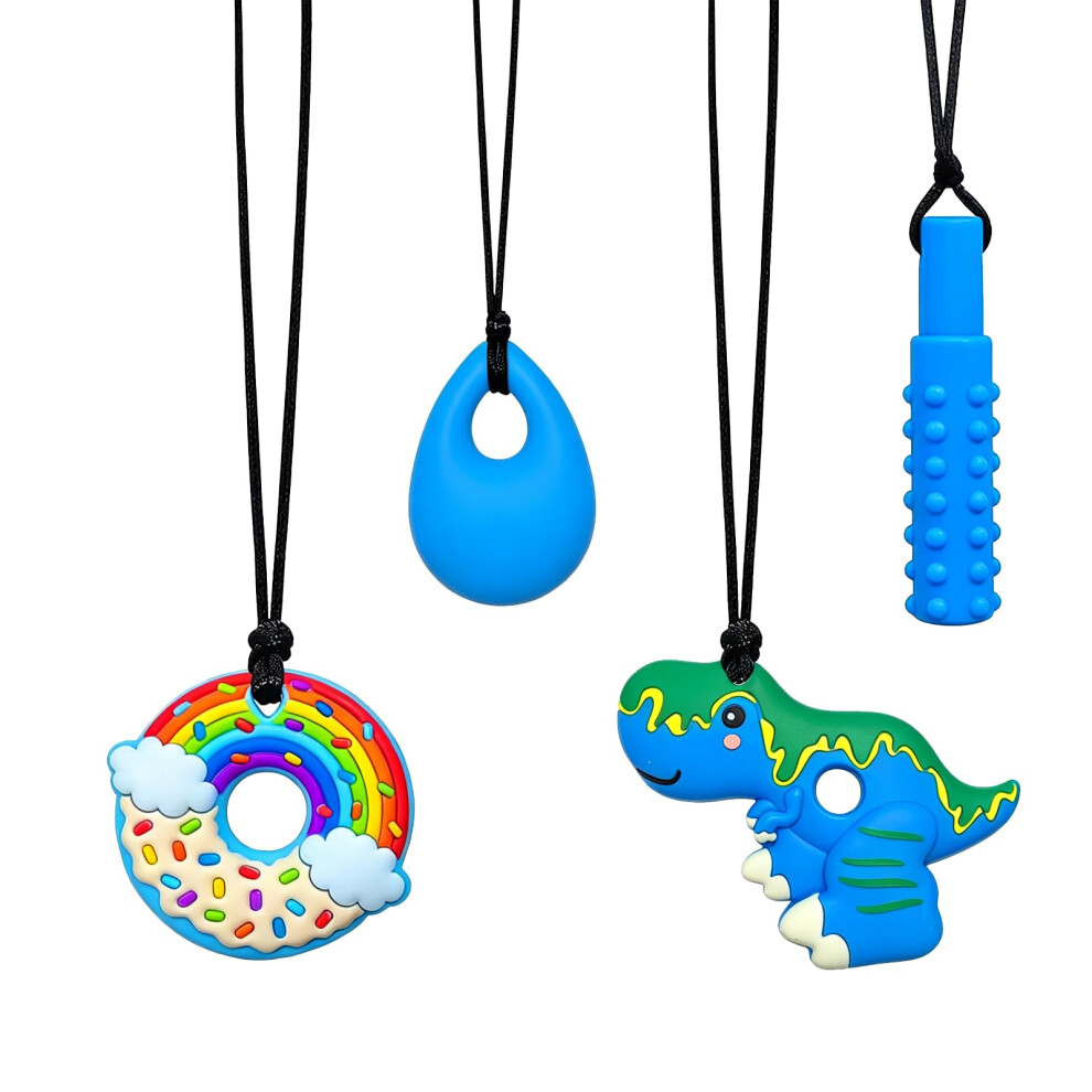 Yitulou Sensory Chew Toys For Autism, 4 Pack Silicone Autism Chew Toys For Autistic Chil