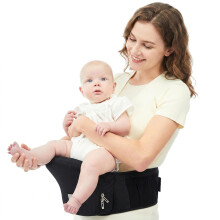 Bebamour Baby Carrier Hip Seat 0-36 Months, 3-in-1 Ergonomic Baby Carrier for Ne