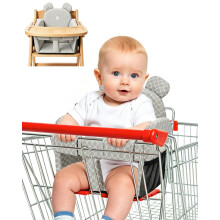 KAKIBLIN Shopping Cart Cover for Baby, High Chair Cover, Universal Fit Grocery Cart Cover, Cart Seat Cover for Baby, Shopping Cart Seat, Multi-Use Res
