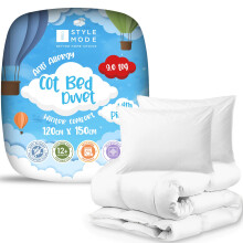 Cot Bed Duvet 4.5 Tog – Lightweight Soft Snug Nursery Quilt for Kids, Toddlers –