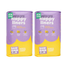 Bambino Mio Nappy Liners, Biodegradable, 100 Liners, Pack of 2, 16x29cm