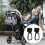 Vikrami lighting 2 Pack Leather Buggy Clips,Universal Pram Hooks Pram Clips Pram 6