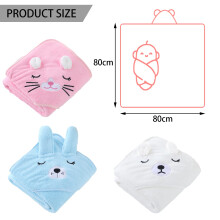 DKDDSSS 2PCS Hooded Baby Towel Baby Bath Towel Bathing Towel for Kids