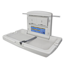 AIKE Commercial Baby Changing Unit, Horizontal Wall-mounted Foldable Baby Changi