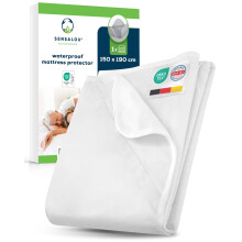 Sensalou Waterproof Mattress Protector 150 x 190 cm - Incontinence Cover Pad for