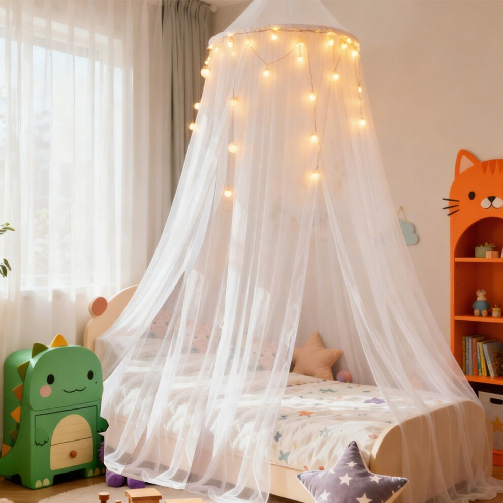 Wnqou Rainbow Bed Canopy For Girls,X-Large Princess Canopy Hanging Netting Bedro