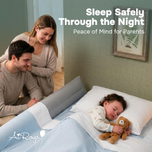 AiRoya Inflatable Bed Guard for Toddlers – Extra Wide & Stable Bed Rail Alternat