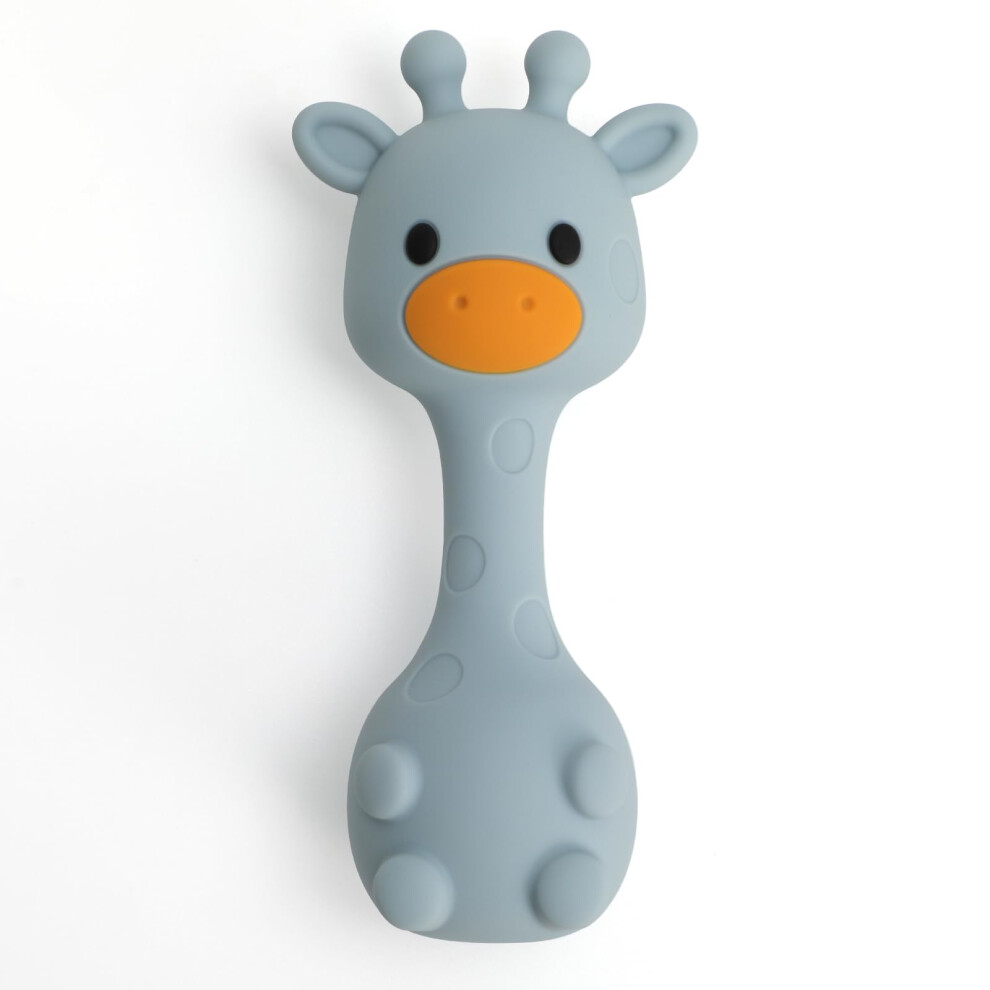 Love Depot Little Giraffe Shaker Rattle Toy For Baby | Food Grade Silicone Sensory Teething