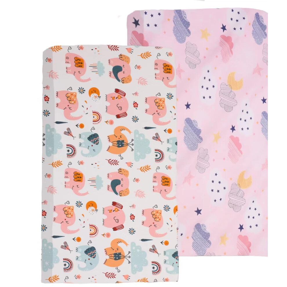 Aisawate Baby Cot Bed Fitted Sheets 140 X 70 100% Cotton - Hypoallergenic Toddler Bed She