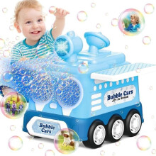 Spielzeugautos in Seifenblasenform für Kleinkinder. Outdoor-Spielzeug für Kinder von 1-3 Jahren. Blau.