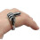 (7, D244-Silver) Rock Style Trendy Vertical Ring for Men's Middle Finger 4