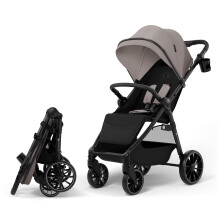 Kinderkraft Grande 2 Stroller, Baby Pushchair, up to 22kg, Click&FOLD, Large Sho