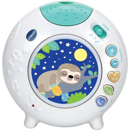 VTech VTech Baby Sleepy Sloth Cot Light, with Colourful Light Pattern Projection, Natu
