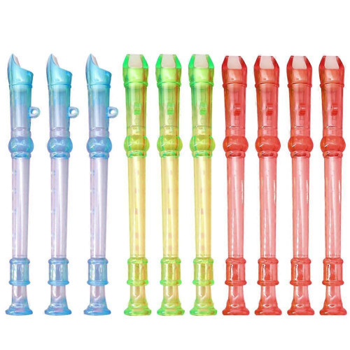 10pcs Durable Clarinet Practice Recorder for Beginner Music Education and Early Learning 1