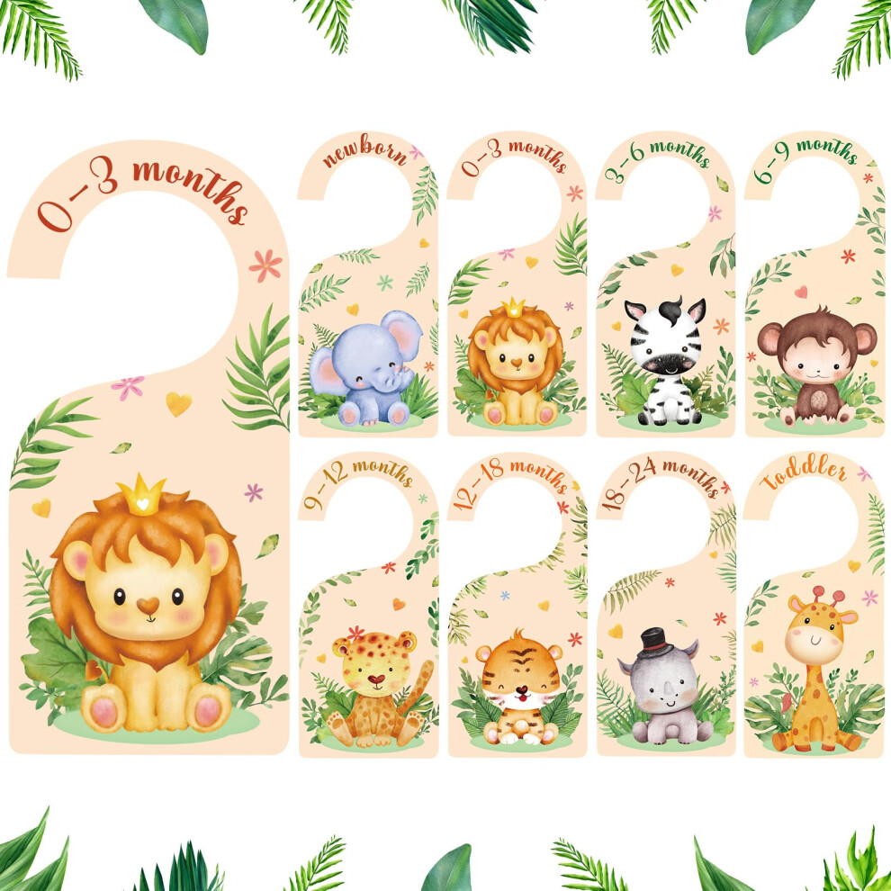 Radsocken 8Pcs Baby Wardrobe Dividers, Baby Clothes Dividers, Wood Baby Wardrobe
