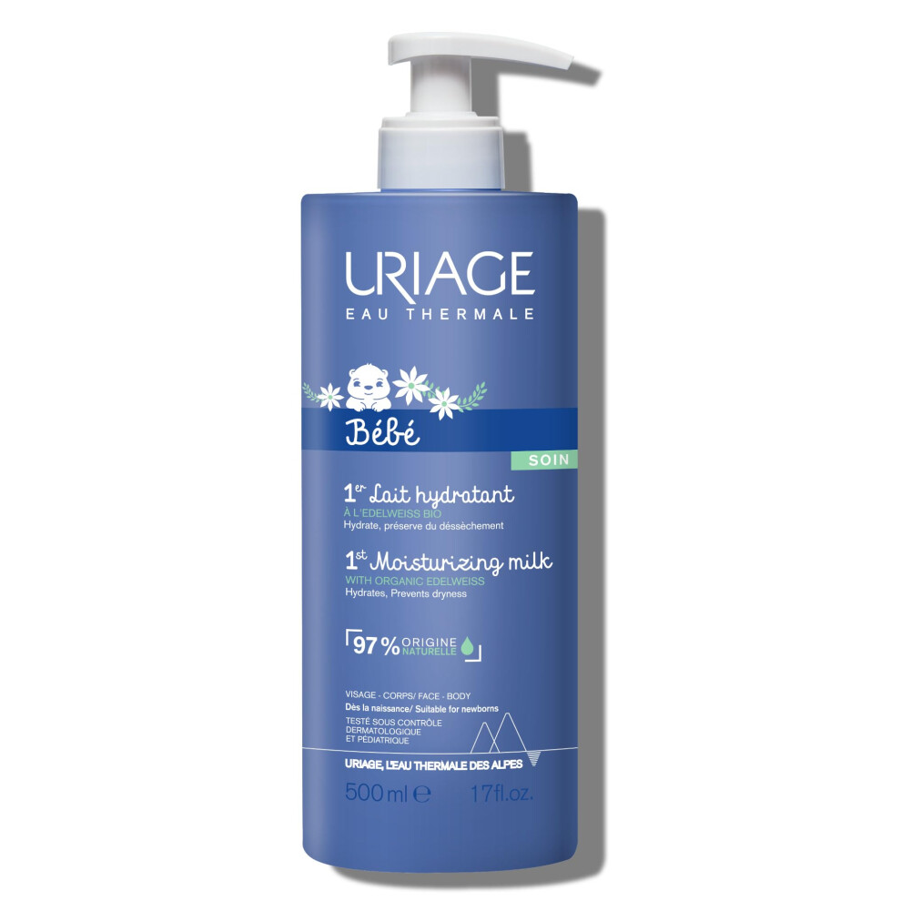 Uriage Baby Daily Moisturizing Lotion With Organic Edelweiss & Shea Butter 500Ml