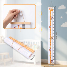 Cretosou Height Growth Chart Giraffe Height Chart with a hook Height R