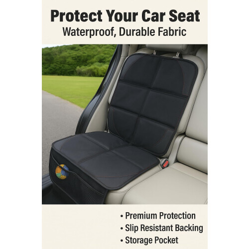 EKODE Car Seat Protector for Kids WaterResistant Fabric with Thickest