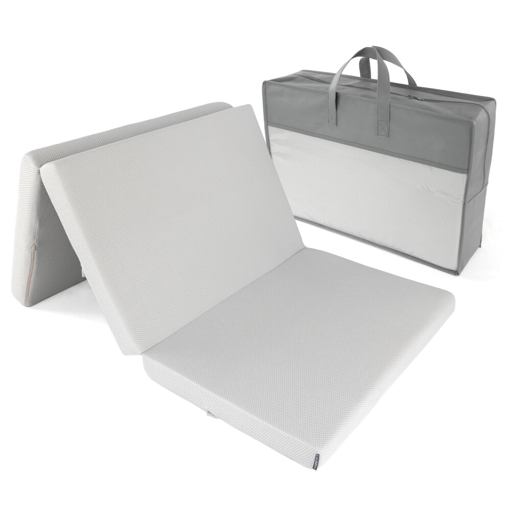 Laloona Baby Bedding Laloona Travel Cot Mattress 60 X 120 Cm – Foldable Baby Cot Mattress With Carry