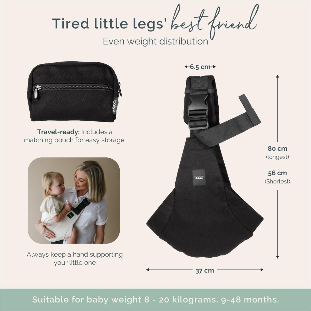 Boba Buddy Toddler Carrier Sling - Houndstooth Jacquard Baby Sling Carrier Toddl