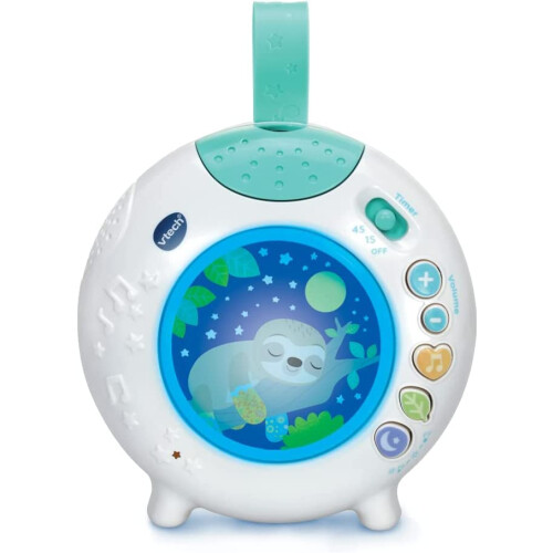VTech VTech Baby Sleepy Sloth Cot Light, with Colourful Light Pattern Projection, Natu 1