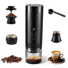 Portable Espresso Machine 3-in-1, 20 Bar Self-Heating Coffee Maker with 7800mAh Battery, Rechargeable for Powder & Capsules, Camping, Car & Office