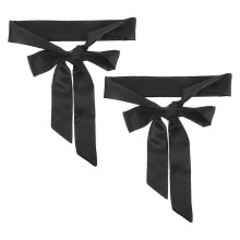 Silk Bow Tie Belt for For Weddings And Parties 180X5X0.2CM Waist Accentuation 2Pcs