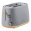 statesman Statesman 2 Slice Scandi Toaster, 900W Power, Grey/Blue 5