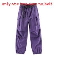 (Eggplant,M)Korean Style Slim Fit Jogging Trousers Made Of Breathable Polyester For Men