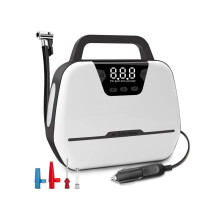 Tire Inflator Air Compressor 12v DC Notebook Car Automatic Pump LED Chronus