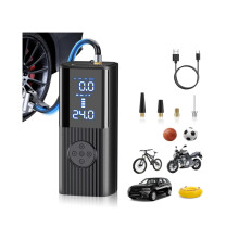 CHRONUS P008 Black Portable Air Compressor Portable Tire Inflator