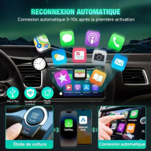 Kabelloser CarPlay- und Android Auto-Adapter, 2-in-1-Kfz-Adapter, stabil und einfach zu bedienen, USB-C/A
