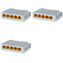 3X Répéteur de Commutateur Réseau D'Extension POE 5 1000 Mbps Prenant en Charge IEEE802.3af/At/Bt 100 M pour Commutateur POE NVR IPC