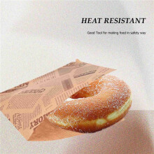 100pcs 12x12cm Sandwich Donut Bread Bag Biscuits Doughnut Paper Bags Oilproof Bread Bakery Food Packing