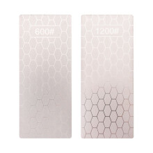 2PCS Diamond Sharpening Stone, Whetstone Honeycomb Surface Diamond Sharpener Plate with Non-Slip Base(600/1200 Grit)