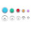 Cover Button Kit with 5 Different Size Buttons & Tools, DIY Fabric Button with Maker, 100 Button Sets & 5 Tools 1