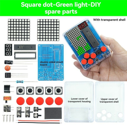 Kit de Produção de Console de Jogo de Pixel Retro Clássico Console de Jogo Diy Kit de Treinamento de Solda Eletrônica,A 1