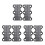 Magnetic Shoe Closure Fast Shoelace Closing 3 Pair (Black) 1