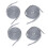 4X Trainers Plastic Tips 52.4 Long Grey Flat Wide Shoe Laces Strings 1