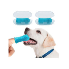 4er-Set Hunde- und Katzenzahnbürsten, 360-Vollumfängs-Fingerzahnbürsten-Set, Hundezahnbürsten-Set