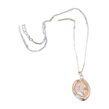 Irregular Pearl Necklace Necklace Light Luxury Niche Accessories High-End Irregular Necklace Silver Color