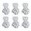 3-Pairs Earring Backs,Earring Backs Lifter for Heavy Earrings, Adjustable Hypoallergenic Secure Earring Backs(Silver) 1