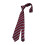 Striped JK Necktie Polyester Silk Tie-3 red background and 1