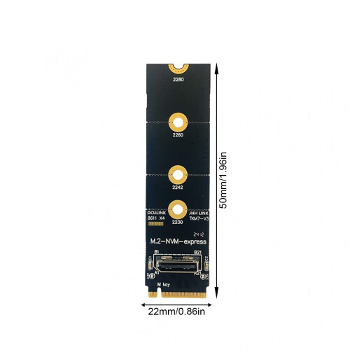 SFF-8612 naar M.2 NVMe PCIe-adapterkaart 2