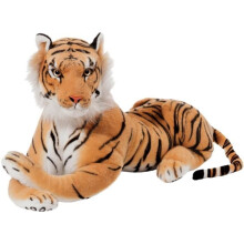 Plüschtier – Brauner Tiger – Groß (45 cm) – Maschinenwaschbar bei 30 C – Realistisch – Sehr niedlich – 100 % Polyester
